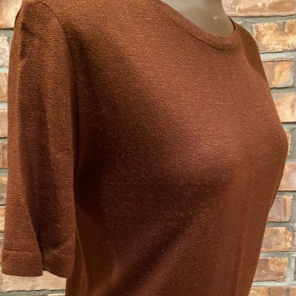 Cocoa-colored SS women’s top, Size 46, Spool Brand